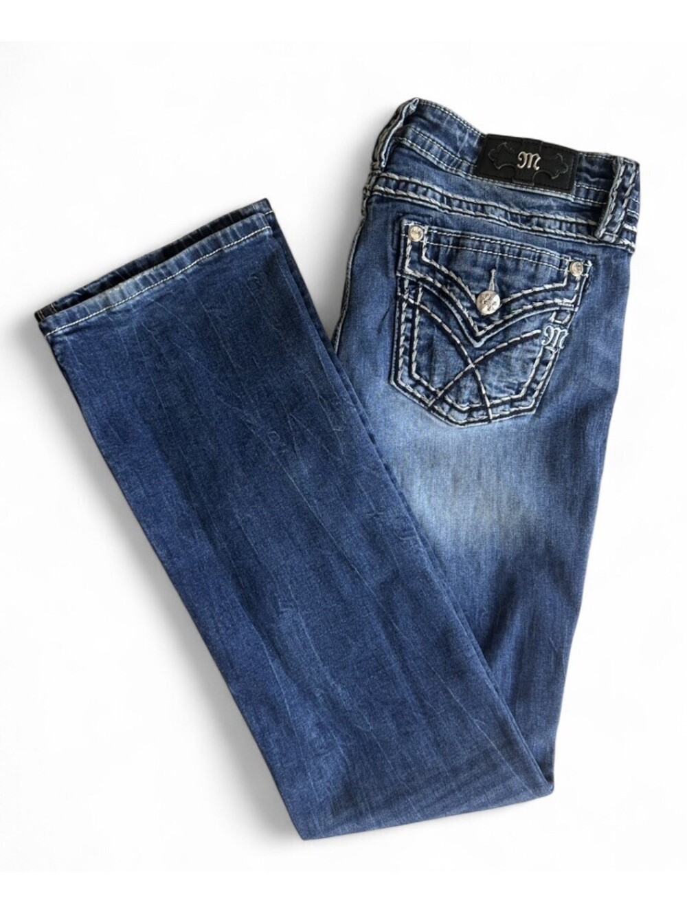 Miss Me Chloe Boot Jeans 33x34 Dark Wash Boot Cut